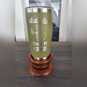 Olive green Fallout Nuka Cola tumbler